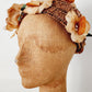 50s Cone Shaped Flower Hat in Peach Juli-Kay Chicago