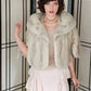 50s Blonde Mink Fur Stole Wrap Alper Furs Chicago