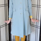 60s Baby Blue Wool Coat by Livingstons Young Town