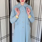 60s Baby Blue Wool Coat by Livingstons Young Town