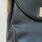 60s 70s Black Leather Bag Saks Fifth Ave