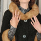 50s Persian Wool Jacket w/Fur Mink Collar Evans