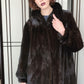 50s Brown Mink Fur Swing Coat Gelobe Chicago