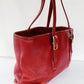 90s Red Leather Coach Bag Legacy Satchel #9813