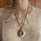 60s Gold Starburst Pendant Chain Necklace Sarah Coventry