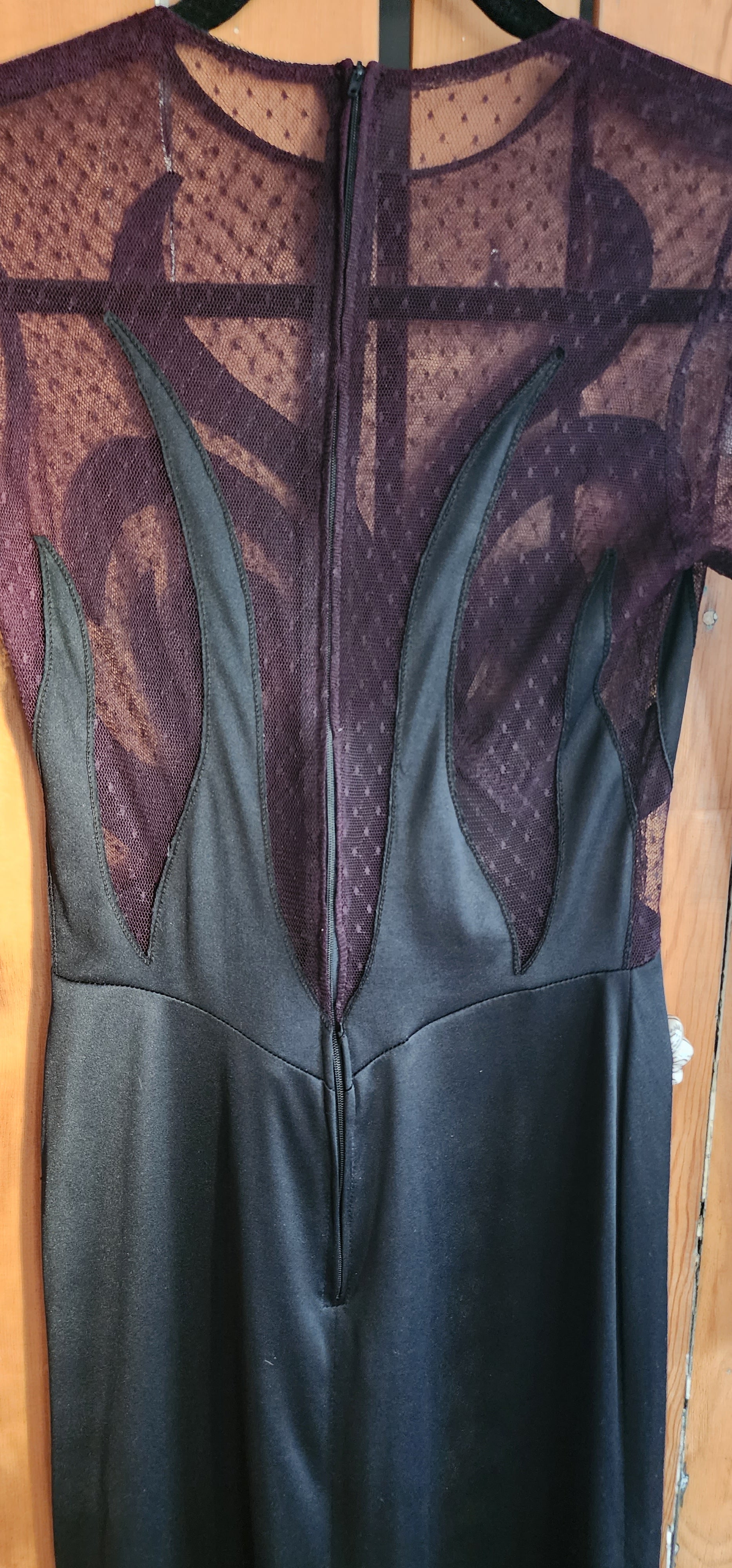 90s Black Dress Fredericks of Hollywood Sheer Spiral Top RareJule Vintage 90s Black Dress Fredericks of Hollywood Sheer Spiral Top RareJule Vintage