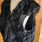 90s Black Rabbit Fur Vest Mens Tibor Leathers
