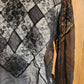 Vintage 30s Blouse Black Silk Lace Long Sleeved
