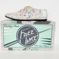 Vintage 80s Paisley Print Loafers Lace Up Shoes Free Lance 38