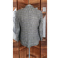Vintage 80s Gucci Mens Blazer Gray Plaid Linen Double Breasted Sz 48