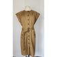 Carolina Herrera Shirt Dress 2022 Resort Beige Cotton Button Down Front Safari Belted Utility NWOT Large