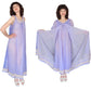 Vintage 60s Peignoir Purple Nylon Slip Dress + Robe Jenelle