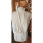 Vintage 80s Anne Klein II Silk Wrap Blouse Cream Silk / M - L