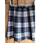 Vintage 60s Wool Plaid Mini Skirt Kilt Style Juniors Teen