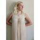 Vintage Edwardian Nightgown Chemise Slip Dress Dress Cream Crochet Lace / M