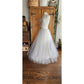 Vintage 50s White Tulle Petticoat Skirt High Waisted Bridal Wedding