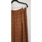 Vintage 80s Houndstooth Wool Pants Mustard Yellow Brown