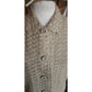 Vintage 60s Beige Knit Jacket Blazer Cardigan Stye / M