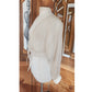 Vintage 90s White Sheer Organza Silk Blouse Tie Front Summer Jacket Victoria March Chicago