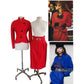 Vintage 1980s GUY LAROCHE Skirt Suit Red Wool DOCUMENTED 1989 / M
