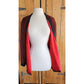 Vintage 90s Red Silk Jacket Printed Blazer by GoSilk / M
