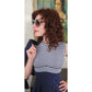 Vintage 50s Blue Dress Suit Nautical Stripe Cropped Jacket Jerell Jr