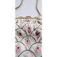 Vintage 50s Beaded Handbag Michel Swiss White Pastel French Purse Microbeading