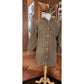 Vintage Sonia Rykiel 90s Quilted Hooded Jacket Brown Mid-Length / M