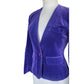 Vintage 80s Purple Velvet Blazer Fitted Jacket Daniel Niveau