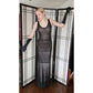 Vintage Y2K Evening Dress Sue Wong Nocturnes Beaded Black