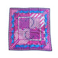 Vintage 2010s Hermes Scarf Steeple Chase Purple Silk Twill Equestrian