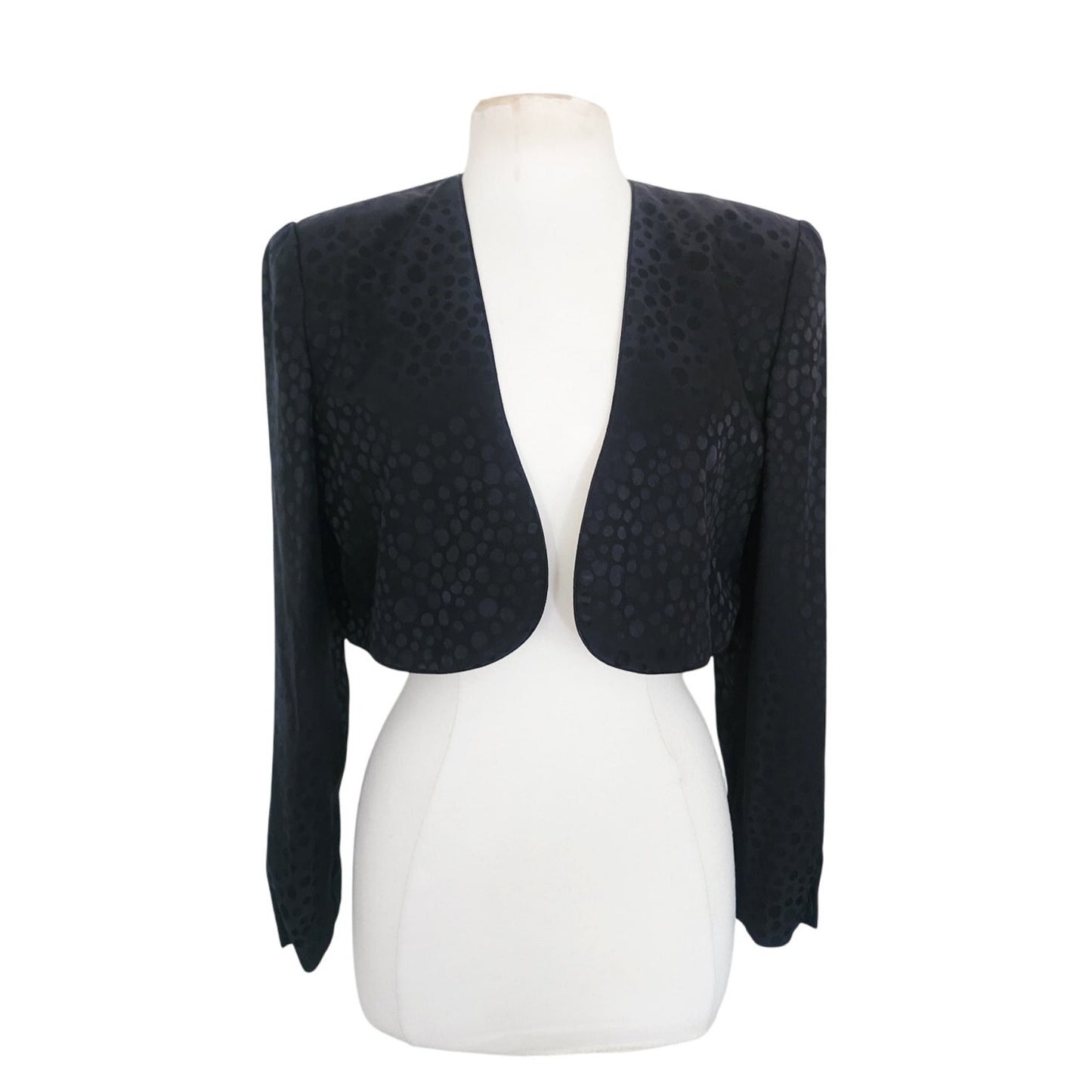 Vintage 80s AJ Bari Strapless Dress + Bolero Jacket Suit Set Zebra Print Black White Silk / M