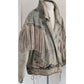 Vintage 80s Rock Creek Trading Co Acid Wash Denim Jacket PLUS SIZE Leather Fringe, Western Style