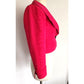 Vintage 90s YSL Saint Laurent Blazer Fuschia Silk Rive Gauche