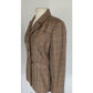Vintage 70s Bill Blass Wool Blazer Houndstooth Wool Jacket Neiman Marcus / L