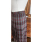 Vintage 70s PENDLETON Plaid Midi Skirt Pleated Wool Anderson Tartan Red