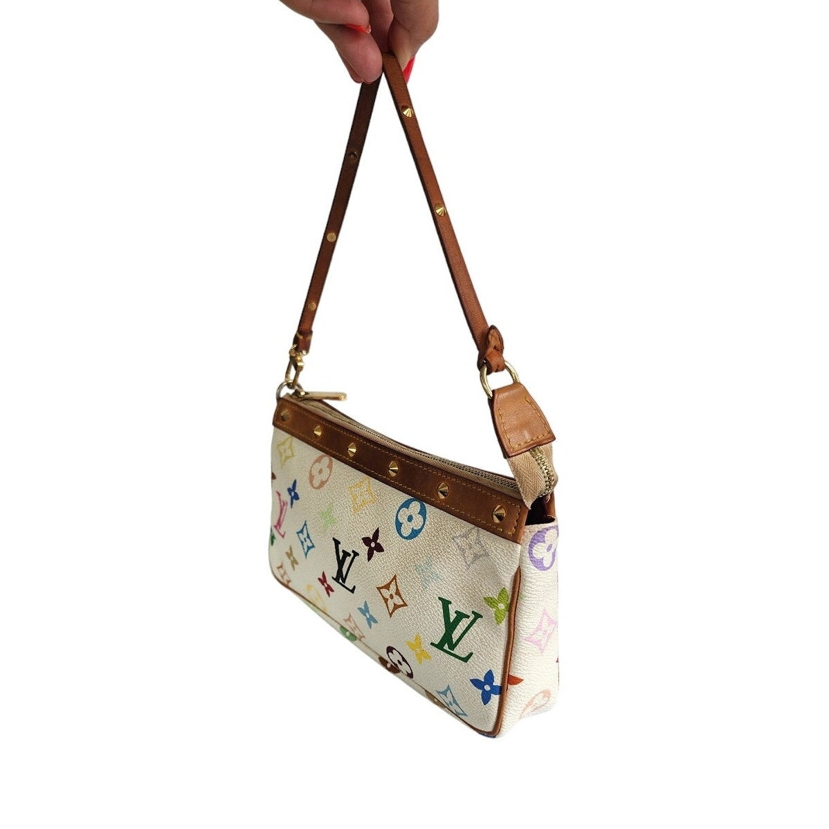 Vintage Louis Vuitton Monogram Multicolor Pochette Accessoires M92649 Murakami