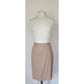 Vintage 90s Sonia Rykiel Skirt Suit Beige Wool / M