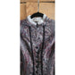 Vintage Neo-Edwardian Jacket Gray Mauve Paisley Print XS