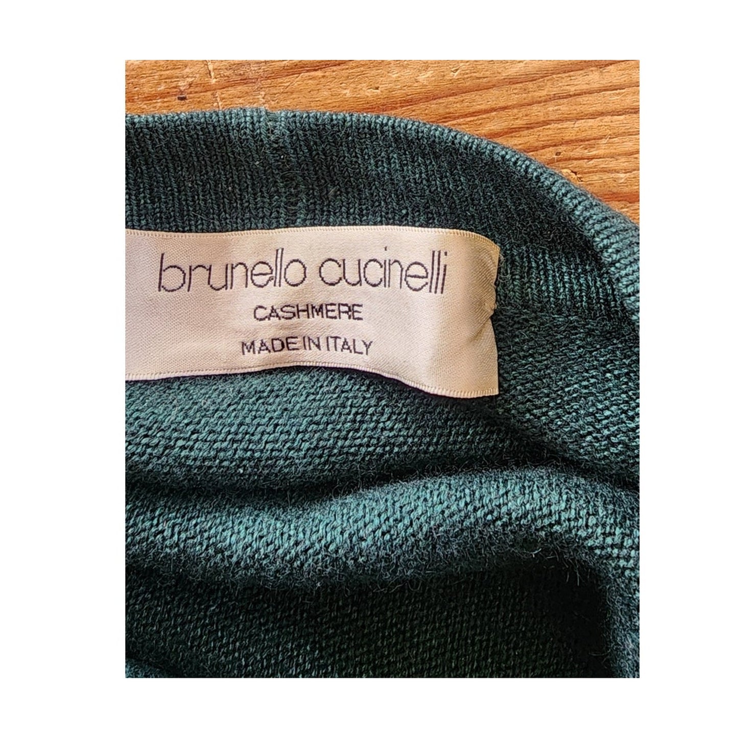 Vintage Brunello Cucinelli Womens Cardigan Green Cashmere Sweater