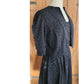 Vintage 70s Black Eyelet Lace Dress + Bolero Jacket Set Chetta B by Peter Noviello