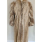 Vintage 1980s Silver Fur White Gray Fox Coyote Coat Rosenthal Chicago