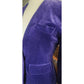 Vintage 80s Purple Velvet Blazer Fitted Jacket Daniel Niveau