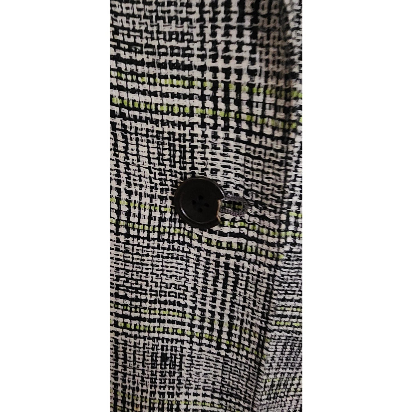 Vintage 80s Gucci Mens Blazer Gray Plaid Linen Double Breasted Sz 48