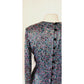 Vintage 80s Sequined Tunic Purple Blue Evening Top by Diva