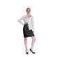 Vintage 90s Jil Sander White Structured Cotton Blouse Shirt Italian Size 40