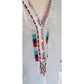 JOHNNY WAS Tunic Top Shirt Light Blue w/Embroidery Long Sleeve