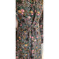 Vintage 70s Floral Print Boho Dress Long Sleeves Leslie J / M