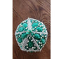 Vintage 1950s Green Beaded Cocktail Hat a la Bes-Ben