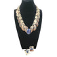 Vintage 80s FLORELLE Necklace Earring Set Sterling Silver & Blue Sodalite